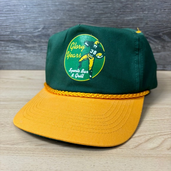 American Vintage Other - Glory Years Hat Cap Snap Back Green Sports Bar‎ & Grill Football Adjustable